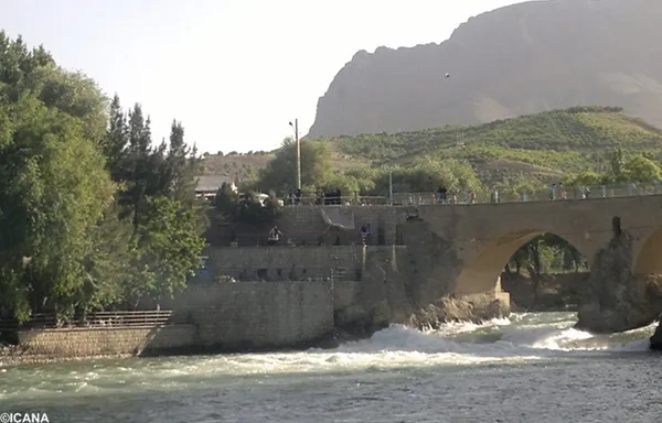 پل زمانخان در شهر سامان
