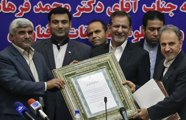 مراسم معارفه محمد فرهادی وزیر علوم، تحقیقات و فناوری و تودیع محمدعلی نجفی سرپرست این وزارتخانه روز شنبه برگزار شد./IRNA
