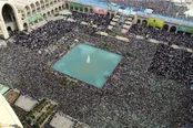 عکس | نمای هوایی از نماز عید فطر در مصلای تهران