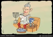 نتانیاهو تب کرد! (کارتون)