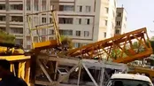 تصاویر سقوط وحشتناک تاورکرین در تهران