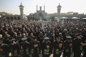 خادمان حرم در عزای شهادت حضرت معصومه (س)