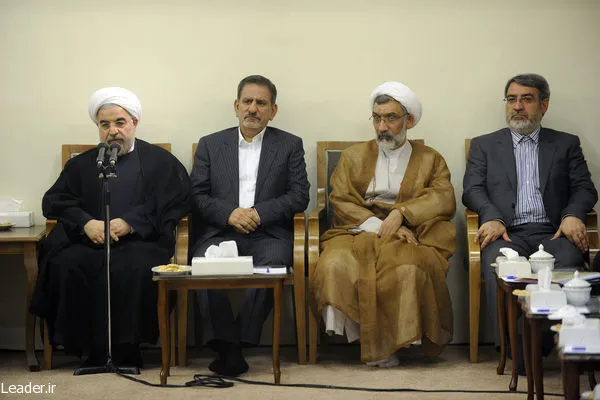 دیدار رهبر انقلاب با هیات دولت