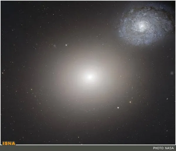 رانده شده: دو کهکشان متفاوت Messier 60&zwnj; و NGC4647&zwnj; در یک نما