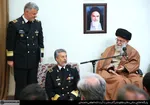 دیدار فرماندهان نیروی دریایی با رهبر انقلاب
