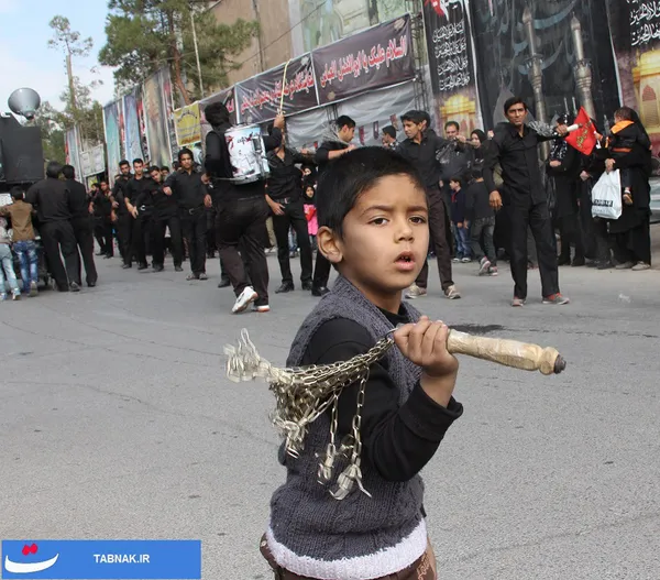 عزاداری کودکان در تاسوعای حسینی در کرمان
 