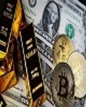 مقایسه بیت کوین با دلار آمریکا و طلا
