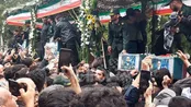 قاب احساسی از مراسم بدرقه پیکر شهدای خدمت در تبریز