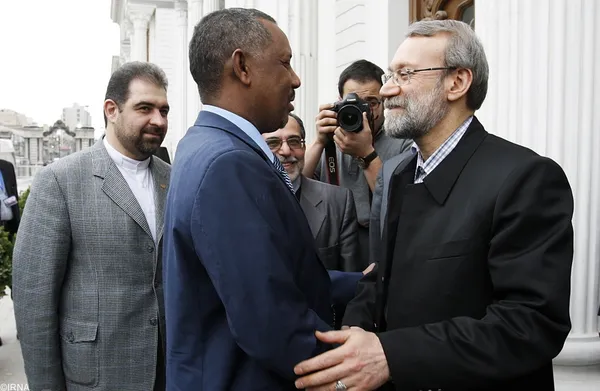 &laquo;فاتح عزالدین المنصور&raquo; رییس مجلس سودان عصر یکشنبه با علی لاریجانی رییس مجلس شورای اسلامی دیدار و گفت و گو کرد