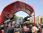 تصویری از تشییع شهید احمدرضا افشاری در اصفهان
