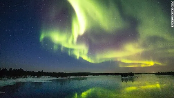 Paatsjoki, Finnish Lapland
شانس مشاهده نورها در اینجا 90 درصد است، این را یک راهنمای شفق قطبی می گوید.
