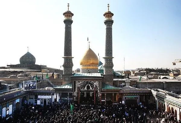 مراسم عزاداری اربعین حسینی صبح روز شنبه با حضور پرشور عاشقان اباعبدالله الحسین(ع) در حرم مطهرحضرت عبدالعظیم حسنی(ع) برگزار شد./FNA
