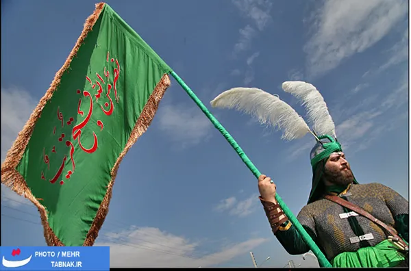 کاروان عزاداران حضرت اباعبدالله در خمینی شهر اصفهان