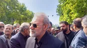 تصویری از علی لاریجانی در مراسم تشییع امیرعبداللهیان