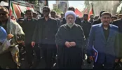 عکس: آیت الله آملی لاریجانی در تشییع رهبر شهید