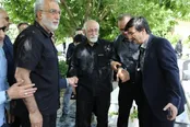 مراسم خاکسپاری استاد لارودی در قطعه نام آوران