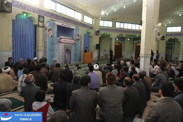 سخنرانی دکتر محسن رضایی در مسجد جامع بردسکن و حضور مردم 