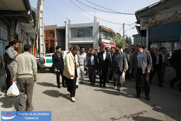 حضور سرزده دکتر محسن رضایی به یکی از محله های سیاهکل