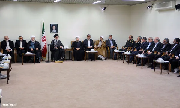 دیدار رهبر انقلاب با هیات دولت
