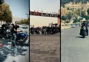 دسته عجیب موتورسواران در ایران