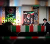 وداع آیت‌الله علم الهدی با داماد شهیدش