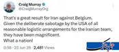 کریگ موری: ایران در اوج خرابکاری آمریکا درخشید