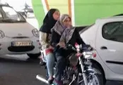 پلیس: موتورسوار خانم مجرم است!