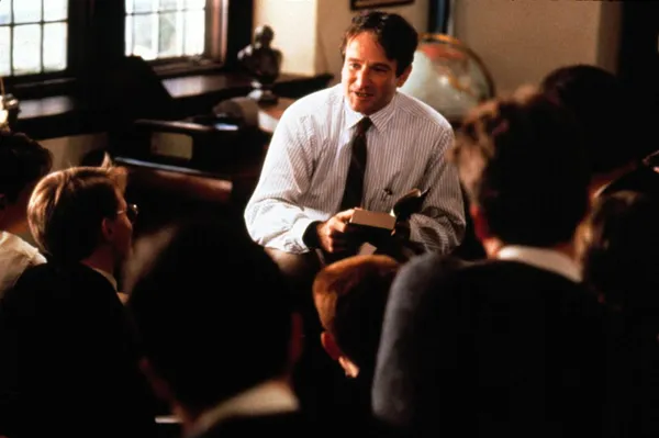 ویلیامز در فیلم سینمایی &laquo;Dead Poets Society&raquo; - انجمن شاعران مرده به کارگردانی پی&zwnj;تر ویر محصول ۱۹۸۹/Courtesy Everett Collection  Courtesy Everett Collection