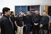 محمد اسلامی در جمع خادمان موکب سازمان انرژی اتمی + عکس
