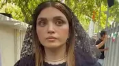 تصاویر غیرمنتظره از بهنوش طباطبایی در تشییع اکبر عبدی