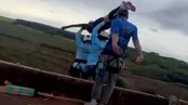 لحظه مرگ فجیع یک زن حین بانجی جامپینگ!