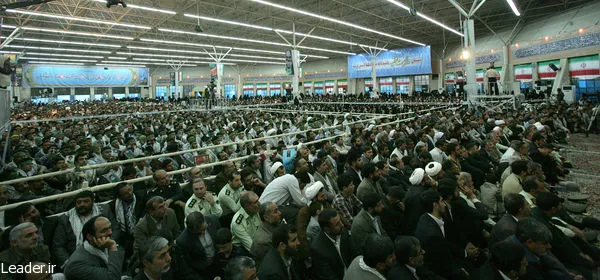 دیدار هزاران نفر از بسیجیان استان خراسان شمالی
۱۳۹۱/۰۷/۲۴