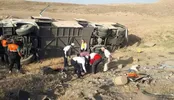 واژگونی مینی‌بوس در جاده سوادکوه با ۱۳ مصدوم