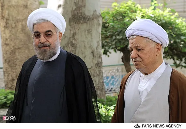 دیدار حسن روحانی رئیس جمهور منتخب با آیت الله هاشمی رفسنجانی رئیس مجمع تشخیص مصلحت نظام		شنبه 1 تیر 1392