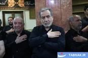 عکس: حضور عراقچی در عزاداری ظهر عاشورا در محله جماران