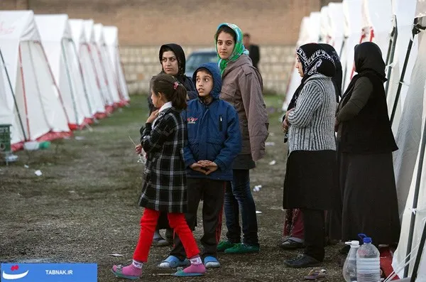 اسکان موقت مردم زلزله زده شهرهای کرمانشاه