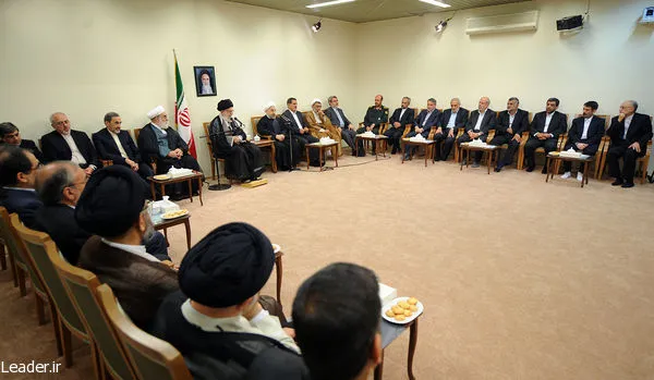 دیدار رهبر انقلاب با هیات دولت