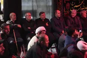عکس: پزشکیان در مراسم روضه خانگی شهید لاریجانی