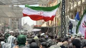 اهتزاز پرچم ایران در دسته طویریج کربلا
