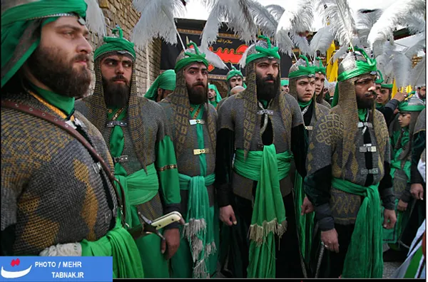کاروان عزاداران حضرت اباعبدالله در خمینی شهر اصفهان