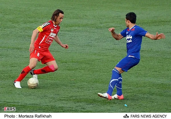 دیدار تیم های فوتبال پرسپولیس تهران و داماش گیلان