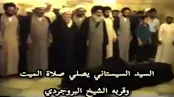 نماز میت آیت الله خویی به امامت آیت الله سیستانی