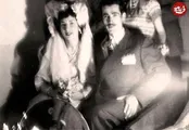 عکسی از مراسم عروسی فروغ فرخزاد و پرویز شاپور