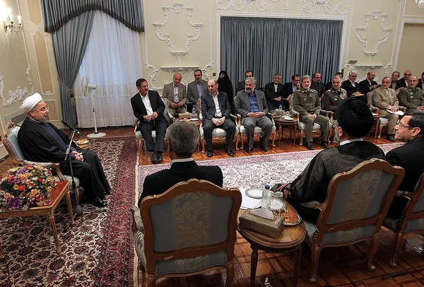 برخی از معاونان رییس جمهوری و وزرا به همراه معاونان خود در نخستین روز کاری سال ۹۳ با حجت الاسلام حسن روحانی رییس جمهور دیدار کردند/Official Website
