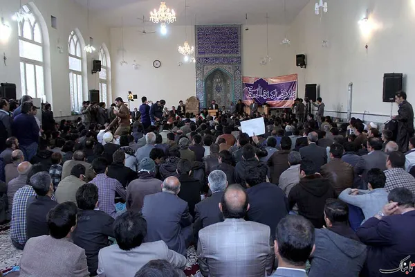 سخنرانی محسن رضایی در مسجد شهر درود 