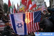 عکس:تجمع همبستگی مردم ترکیه با ایران در استانبول
