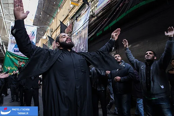 عزاداری تاسوعای حسینی در بازار تهران