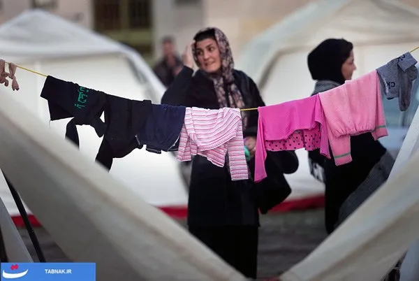 اسکان موقت مردم زلزله زده شهرهای کرمانشاه