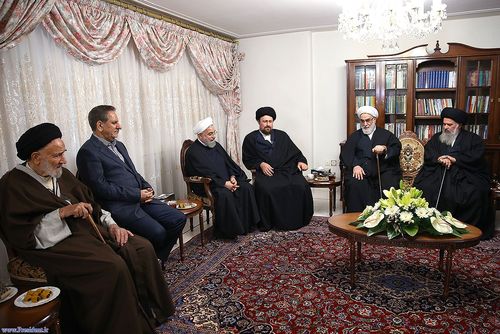 مسئولان نظام در منزل رییس‌‌جمهور