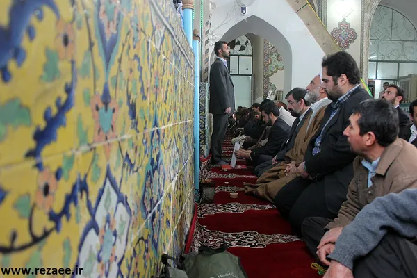 حضور رضایی در گلزار شهدا و نماز جمعه سمنان